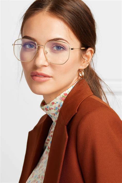 gucci gold wire glasses|gold Gucci glasses women.